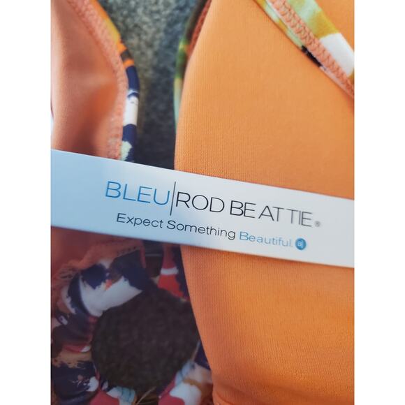 Bleu Rod Beattie Colorful Abstract Print One Piece Swimsuit, NWT, Size 12 - Picture 5 of 6